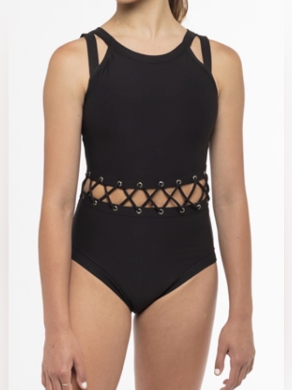 BNWT Honeycut Black Bodysuit.